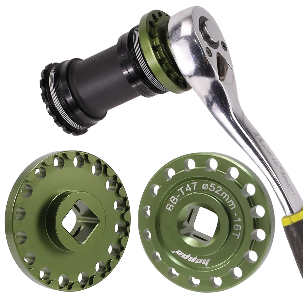 HEPPE Fahrrad T47 Tretlager Installation und Entfernung Schlüssel Fahrrad Tretlager Schlüssel für 52mm 16T T47 BB Reparatur – Detail 13