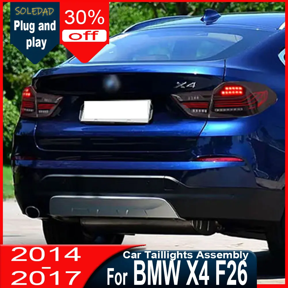 CarTaillight For 2014 2015 2016 2017 BMW X4 F26  CSL Tail Light Assembly Modified CSL Styling Rear Turn Signal Brake Lights