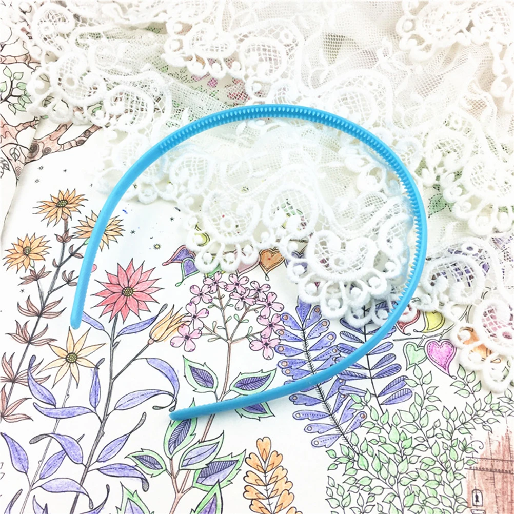 

25Pcs Hair Hoop Simple Plastic Candy Color Toothed Hairband Adornment for Daily Wear Party Gifts Candy Color Hair Hoop