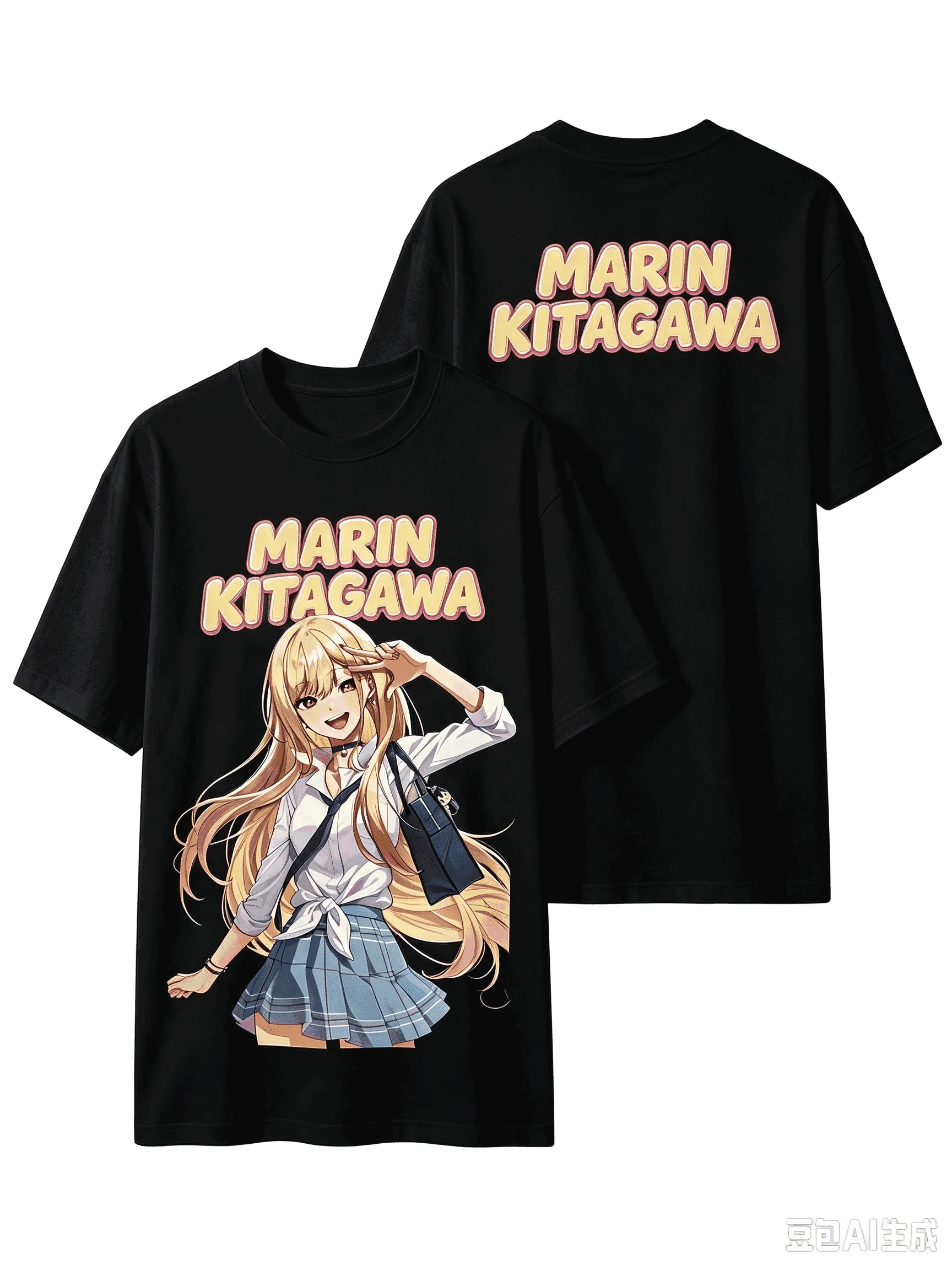 2026 Summer Hot Sale Marin Kitagawa Graphic T-shirt Y2K Unisex Fashion Trendy T-shirt Breathable Streetwear Casual Round T-shirt