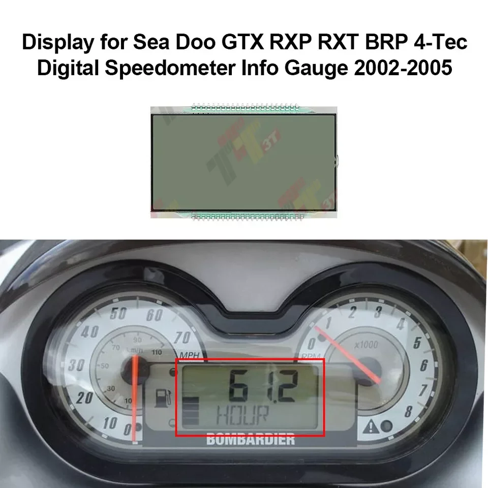 

Display for Sea Doo GTX RXP RXT BRP 4-Tec Digital Speedometer Info Gauge Repair