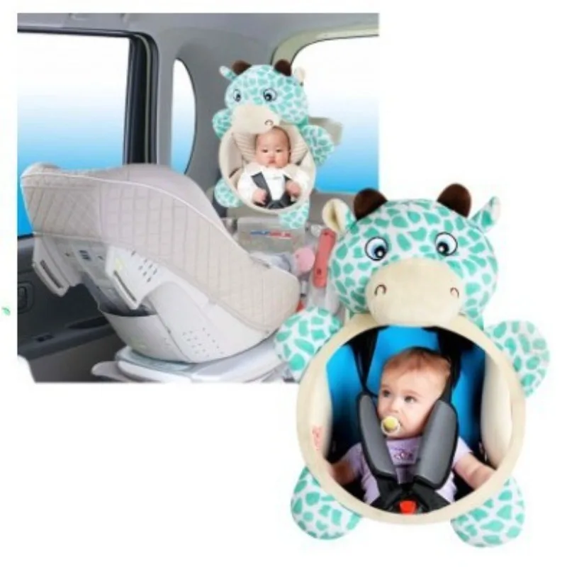 

Cute Cartoon View Back Seat Mirror Baby Car Mirror Safety Seat Headrest Rearview Mirror Baby Facing Rear Ward Car Kids Monitor