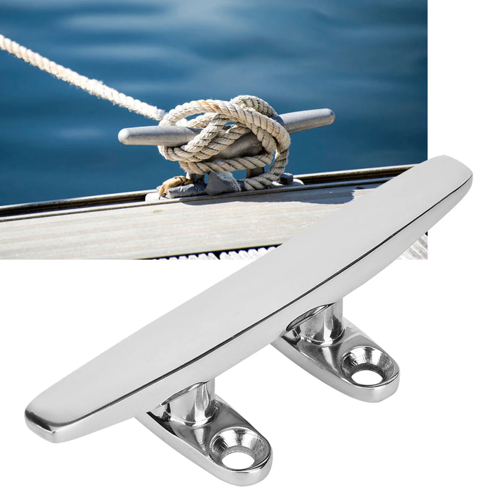 Boot Cleat Spiegel Poliert Boot Licht Zubehör Basis Cleat Marine Seil Basis Boot Teil Edelstahl Marine Cleat