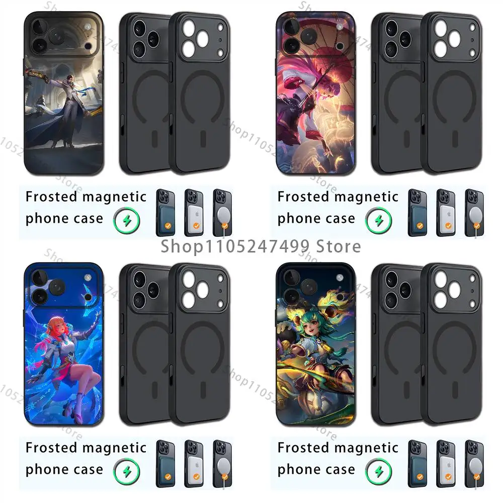 

M-Mobile Legends Phone For iPhone 17,12,11,16,15,13,14,Pro,Max,Plus,Mini, For Magsafe,Magnetic Wireless Charging Case