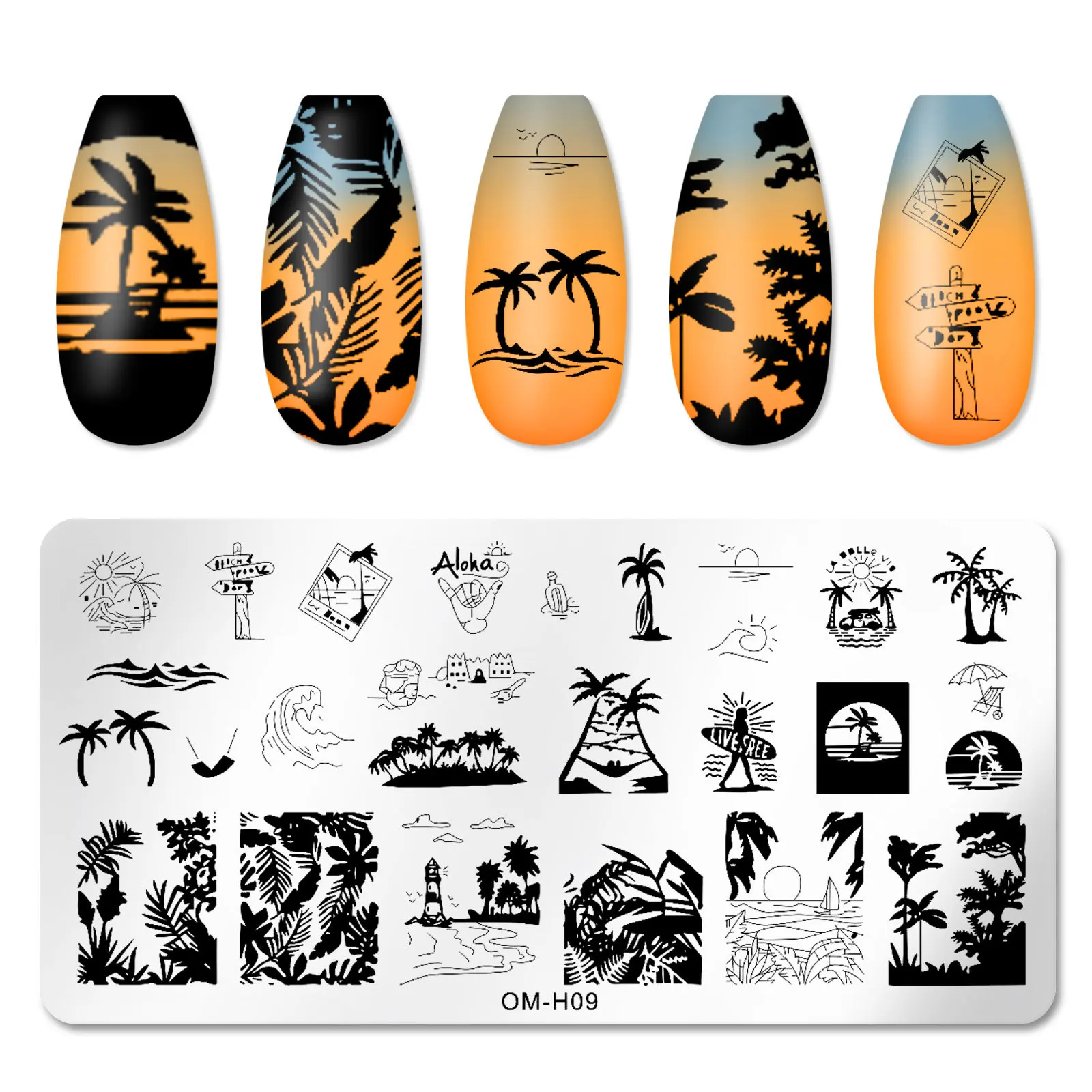 Nagelkunst-Schablonen, Stempelplatten-Design, Blumen-, Blätter-, Schmetterlings-, Weihnachts-, Spitzenstempel-Schablonen, Bilder, Maniküre-Zubehör – Detail 10