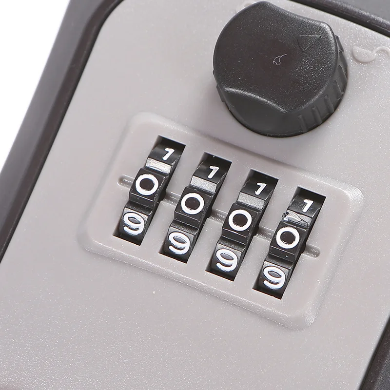 LUXROB Key Lock Box 4-digit Code Password Storage Key for Home Wall Mounted Anti-theft Waterproof Outdoor Knob Safe Key Box view 4