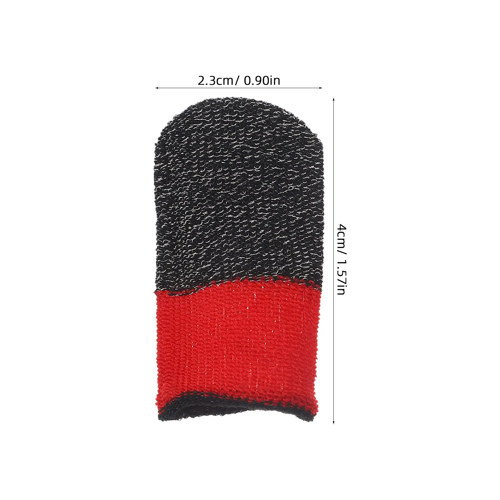 قطعتان من أكمام أصابع الألعاب رفيعة للغاية وقابلة للتنفس ومضادة للانزلاق للتحكم في صنبور شاشة الهاتف المحمول