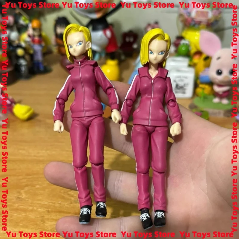 

Official Dragon Ball Z Figure Class E Adventurer Shf Super Sexy Android 18 No.18 Lazuli Movable Figure Collect Gift Custom Toy