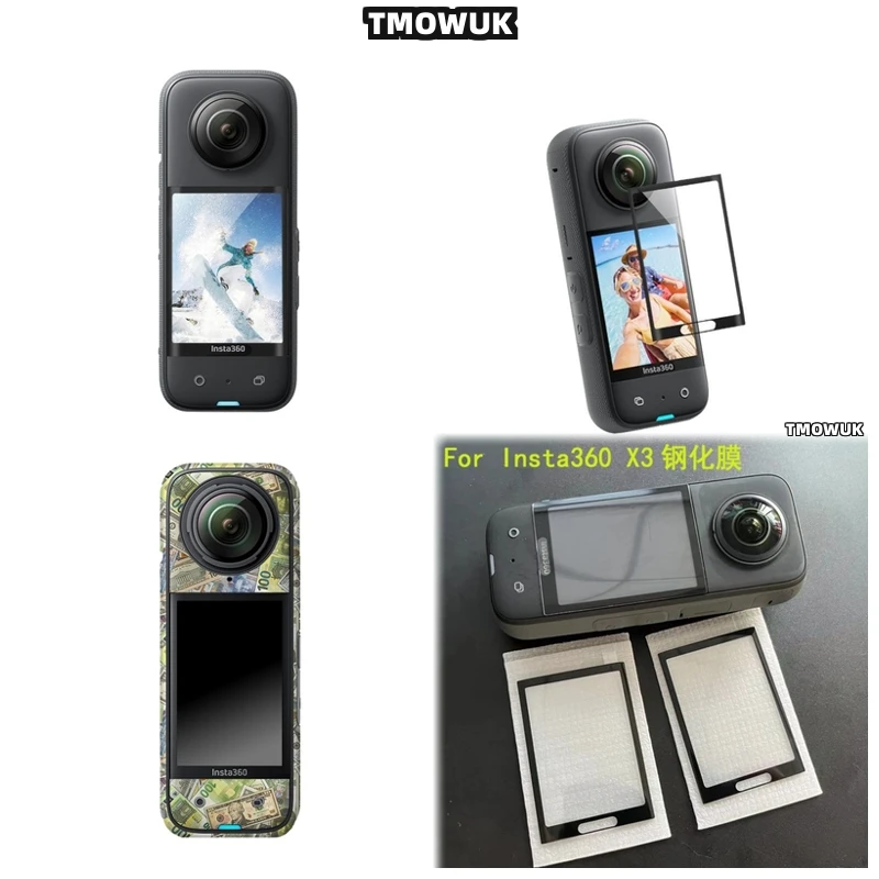 

For Insta360 X3 X4 X5 GPS - 3D Curved Soft PMMA Anti - Scratch Full Cover Protective Film