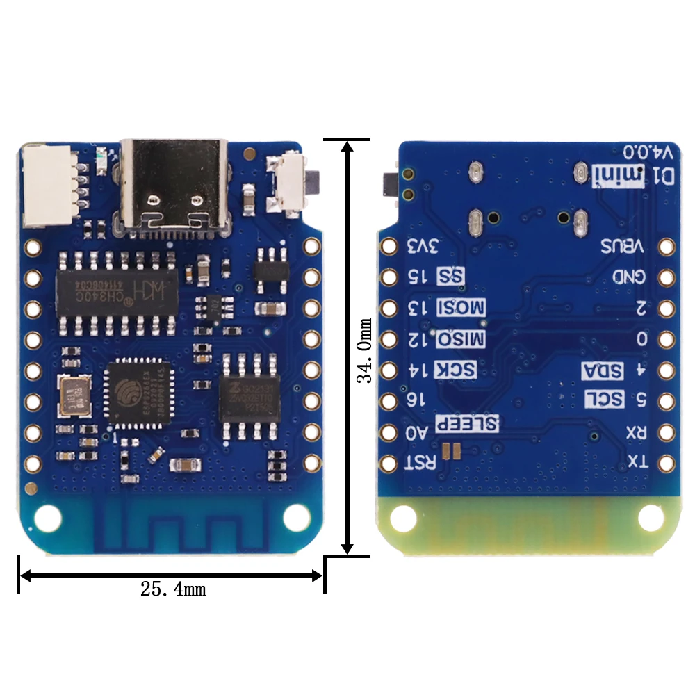 WeMos D1 Mini Pro V3.0 NodeMcu 4MB/16MB byte Lua WIFI Internet of Things scheda di sviluppo basata su S2 ESP8266 CH340G Nodemcu V2