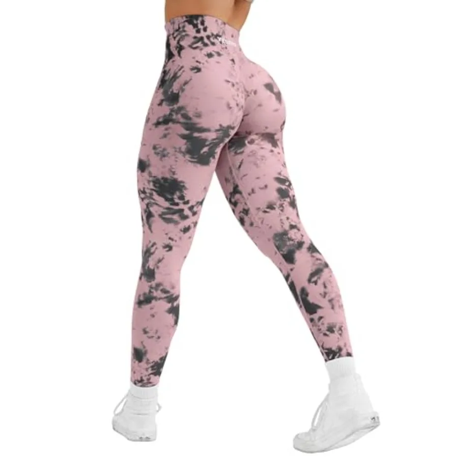 

YEOREO CoreFlex Workout Leggings for Women Jada Scrunch Butt Lifting Leggings Seamless Screen Print Gym Yoga Pants