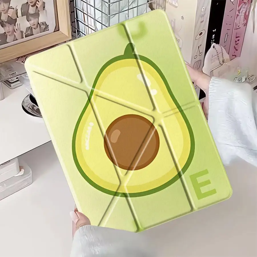 

Чехол-подставка для планшетов iPad Air 4, 5, M3, M2, 1, 2, M4, 11 дюймов, Mini 6, 7, Pro 2025, Pro 11-го, 10-го, 9-го, 8-го, 7-го поколений, 12.9 дюймов, мультяшный дизайн