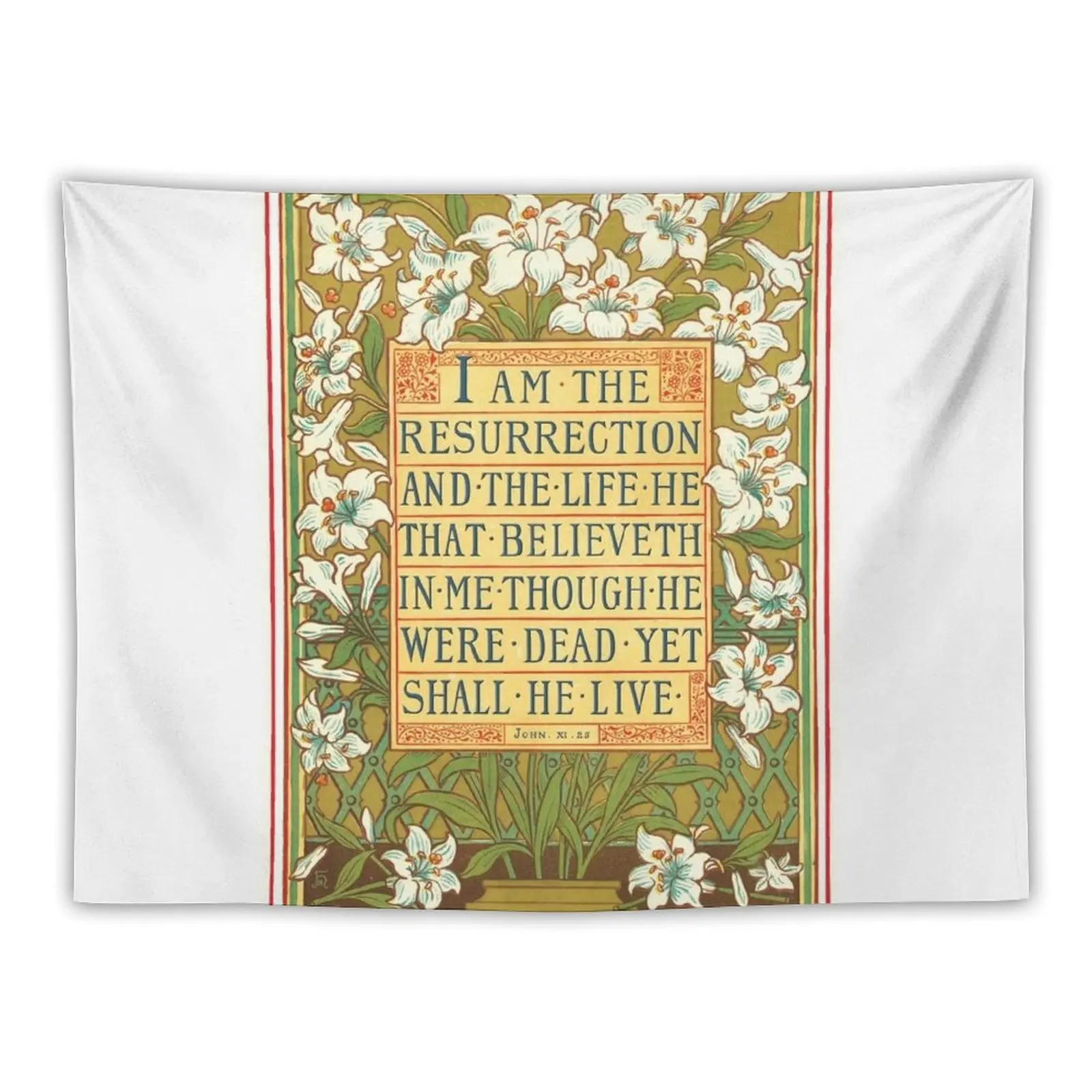 I am the Resurrection and the Life - John 11:25 Tapestry Bedroom Decoration Wall Tapestries Tapestry