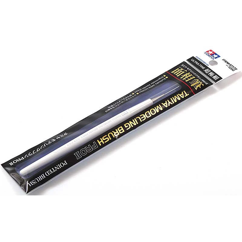 Tamiya #87172 Model Paints & Finishes Modeling Pointed Brush Pro II (Ultra Fine)