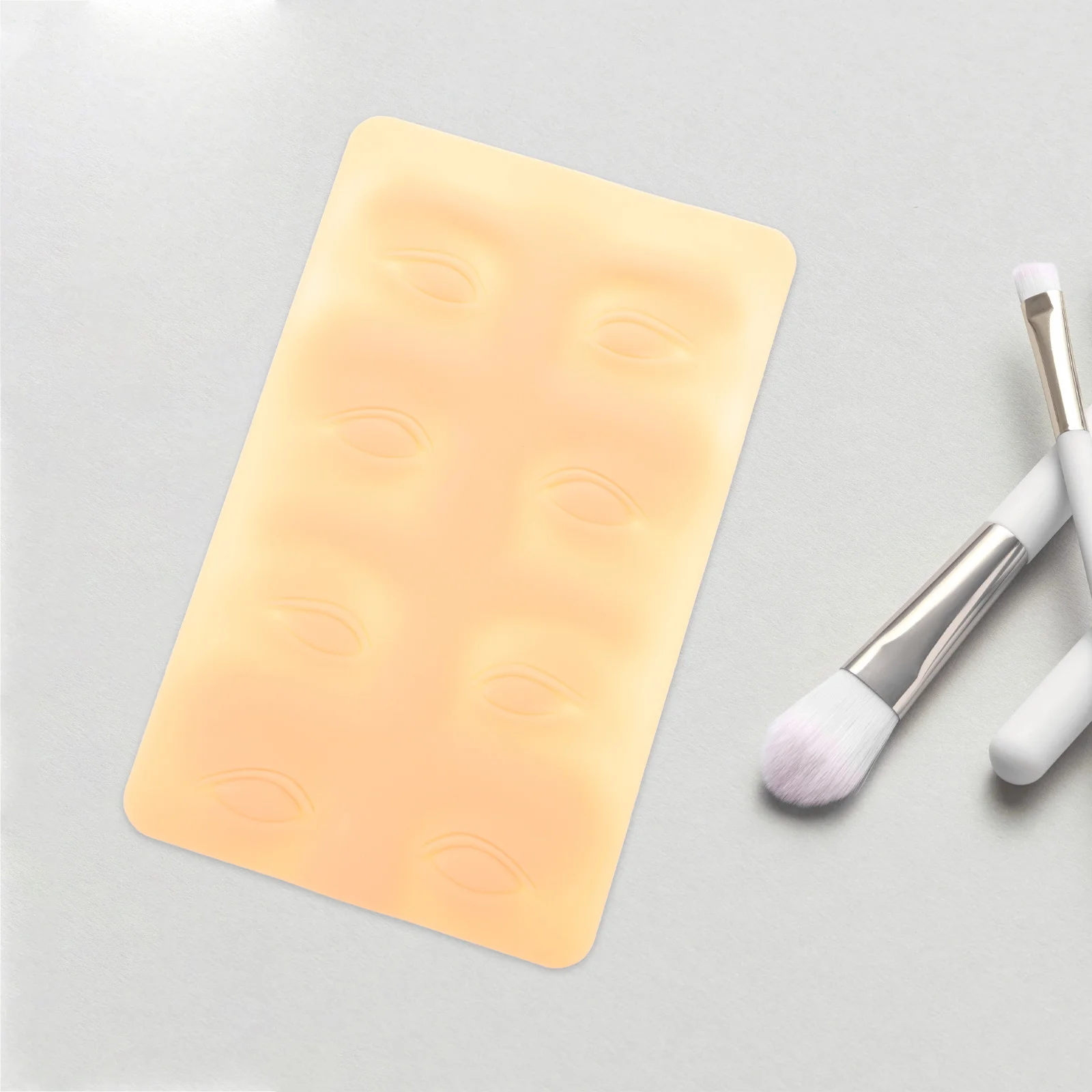 

3D Practice Skin Eyeliner Makeup Training Fake Skin Sheets Reusable Food Grade Material Ideal for Microblading Tattoo Beginners