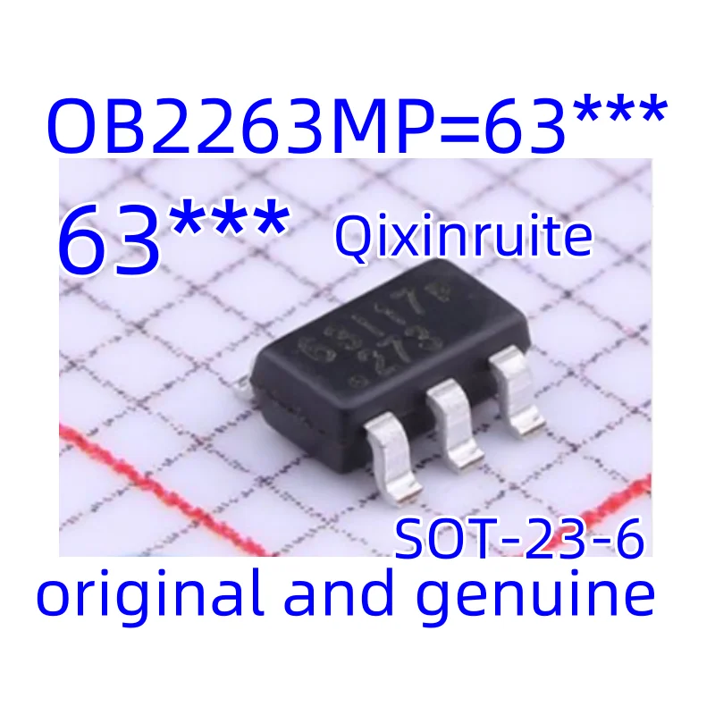 Qixinruite Brand new original OB2263MP=63 * * SOT-23-6 current mode PWM controller AC-DC controller and regulator chip
