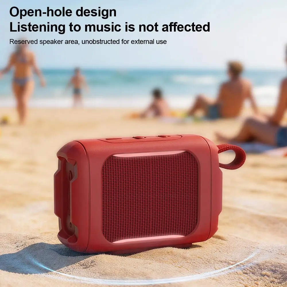 Shockproof Silicone Cover Case Portable Anti-drop Carrying Case Dirt-proof Splash‑Resistan for JBL GO5 Bluetooth Speaker