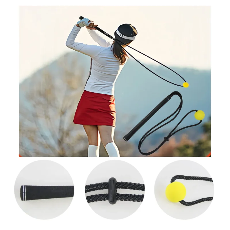 

Golf Swing Trainer Rope - Posture Corrector & Grip Aid for Beginners | Practice Tool for Perfect Swing for Practice Work