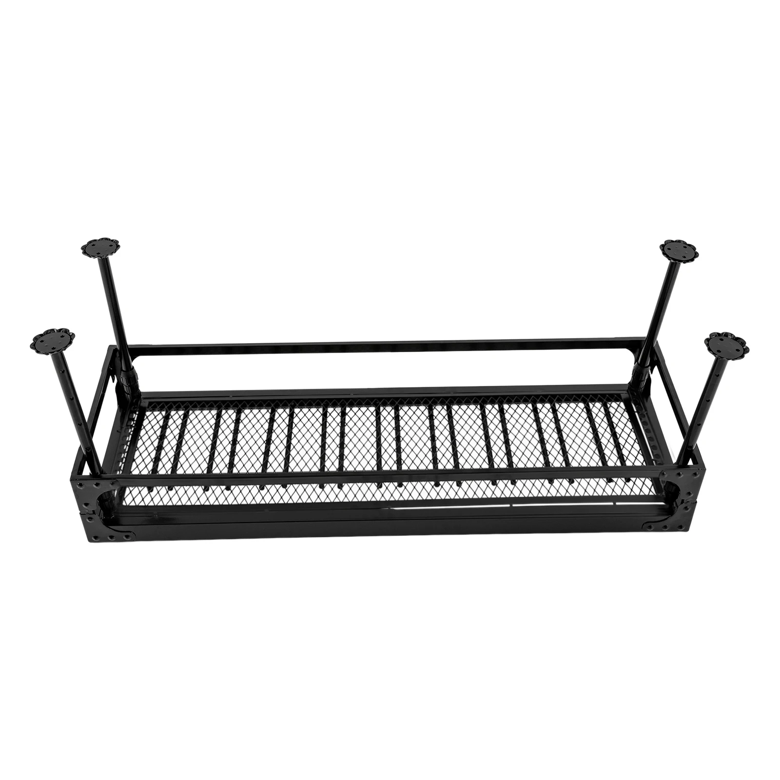 Deckenmontierter Weinflaschenhalter, Hochtemperatur-Einbrennlackierung, Eisenrahmen, 110,23 lbs Tragkraft, 13,78-21,65 Zoll Höhenverstellbar, Industrieregal für Weinflaschen, 9 Schienen für 27 Kelche,
