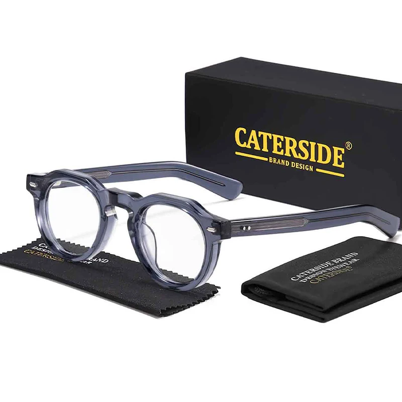 CATERSIDE Round Men's Optical Eyeglass Frame