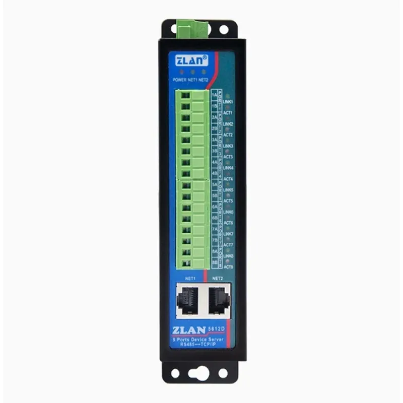 [ZLAN] Guide rail 8 serial port server Eight Road RS485 multi -serial port to Ethernet Modbus/MQTT gateway RTU to TCP industrial
