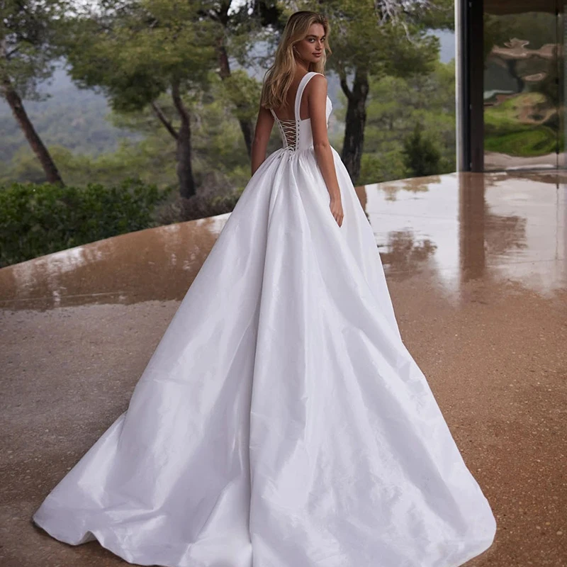 Eightree Prinzessin A-Linie Brautkleider Schatz Seitenschlitz Korsett Zurück Brautkleid Frauen Hochzeit Ball Prom Kleider Angepasst