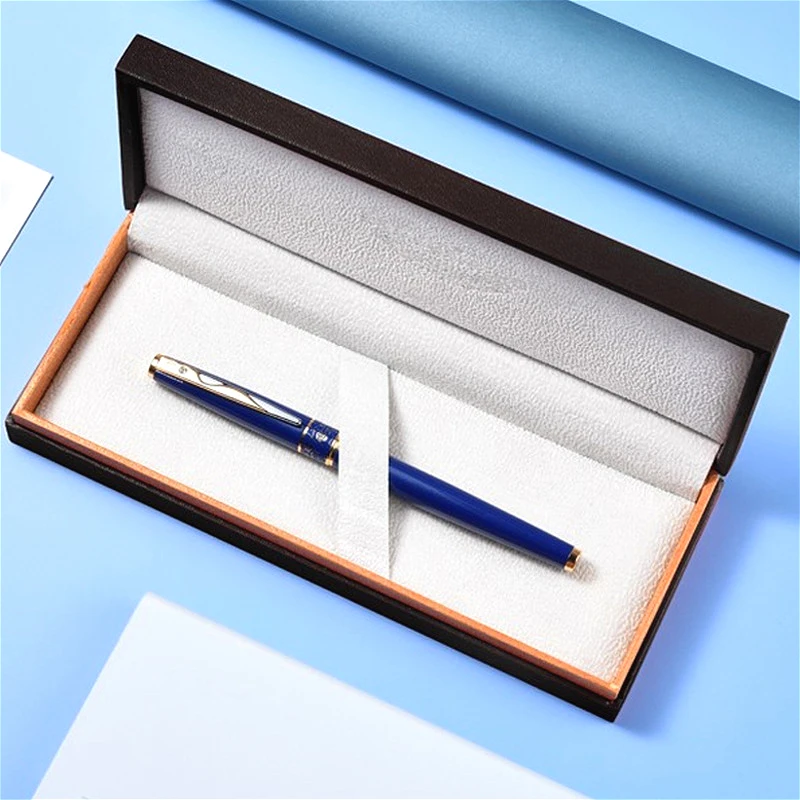 

New Hero 1113A 10K Gold Fountain Pen F 0.5MM Nib,mb Pen Luxury Fashion Writing Ink Pen Stationery Student Business Gift Set