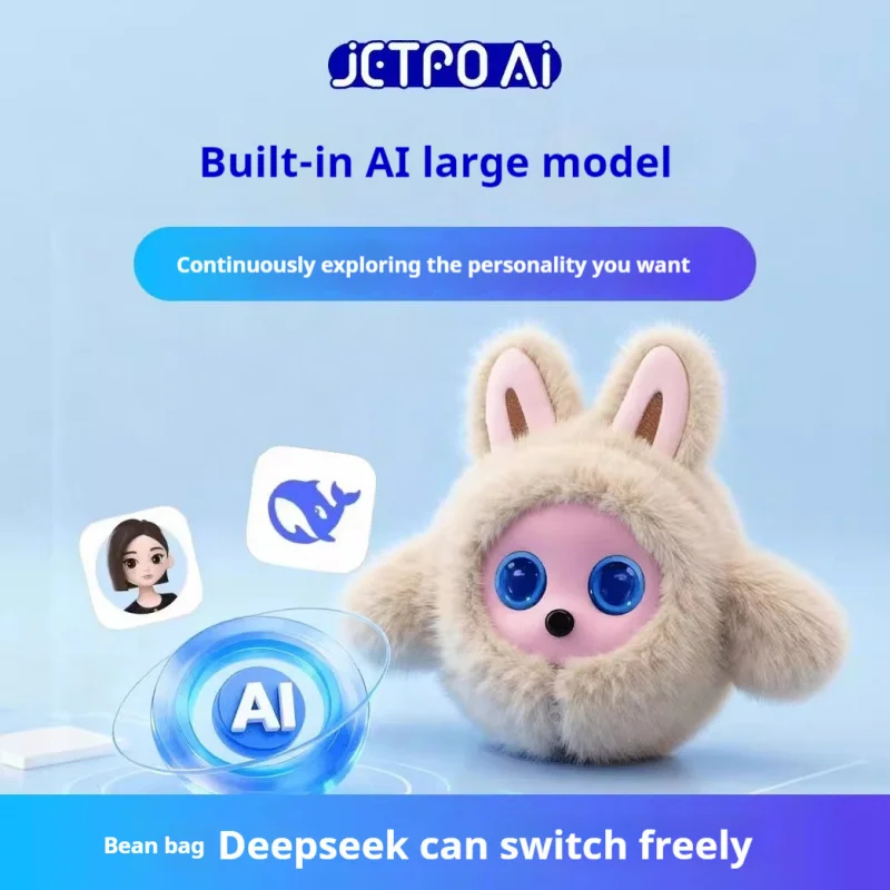 AI Desktop Pet Robot Compagno Interazione genitore-figlio, capacità di dialogo intelligenti Peluche a comando vocale.