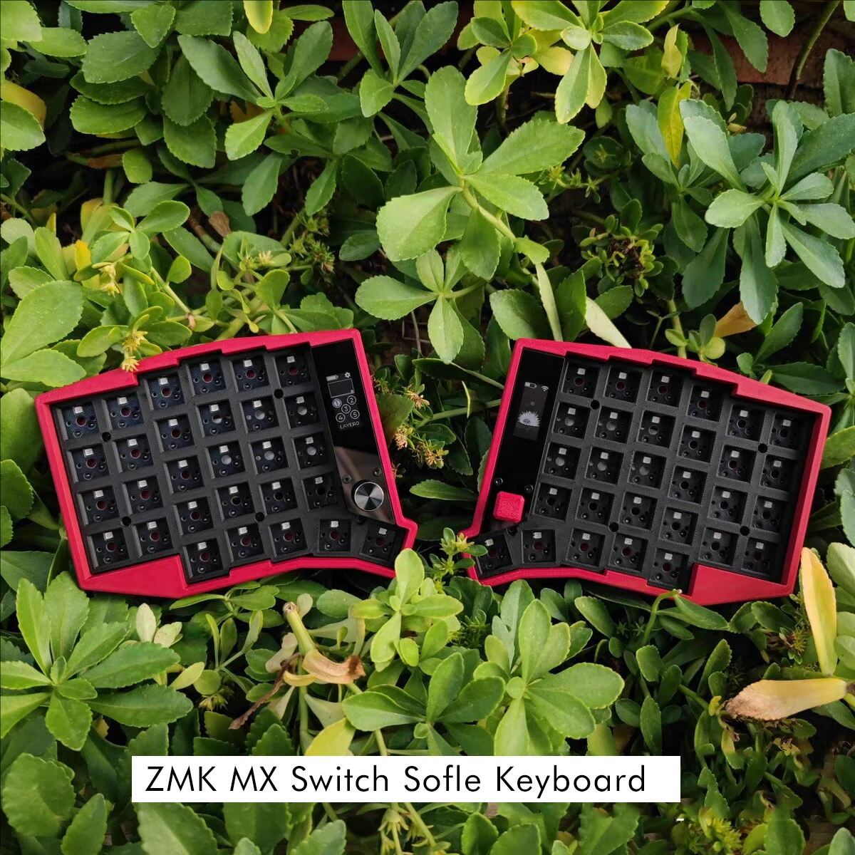 Nice View with Sharp Screen Keyboard DIY Sofle Wireless ZMK Firmware Hot swap Split Ergo Gaming Mechanical Macro Keyboard