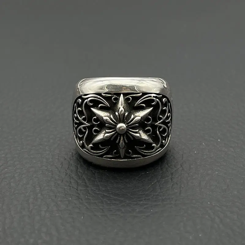 

Кольцо премиум-класса с гексаграммой из стерлингового серебра 925 пробы, европейское и американское трансграничное мужское кольцо, классическое