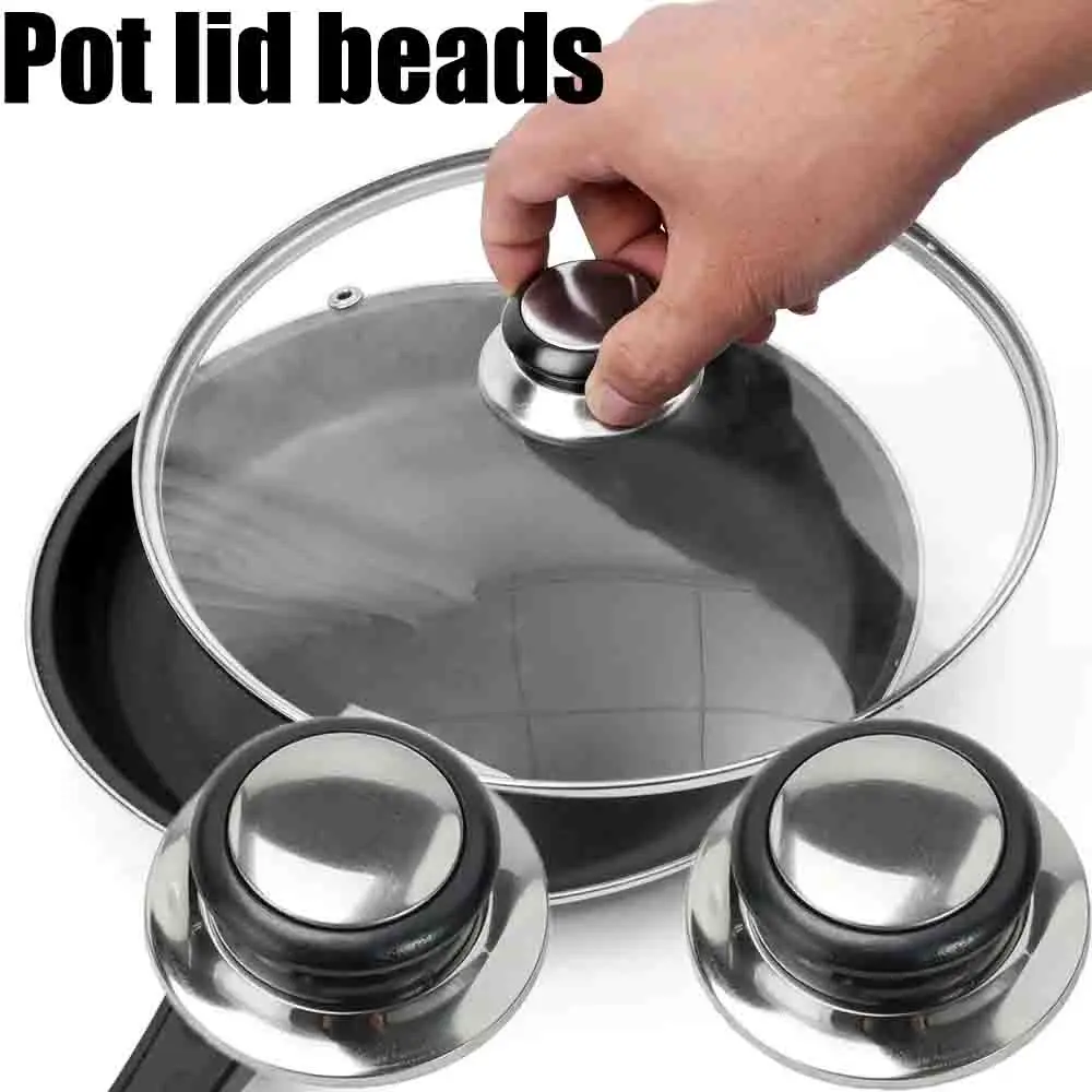 1-10 PCS Kitchen Accessories Pot Cap Top Bead Replaceable Universal Pot Lid Handle Heat-Resistant Pot Lid Handle Glass Pot Head