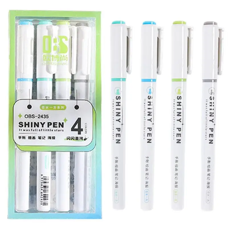 

Highlighter Markers Glitter Highlighter Versatile Markers Safe Odorless Cute Safe Markers For Notes Drawings Diaries Calendars