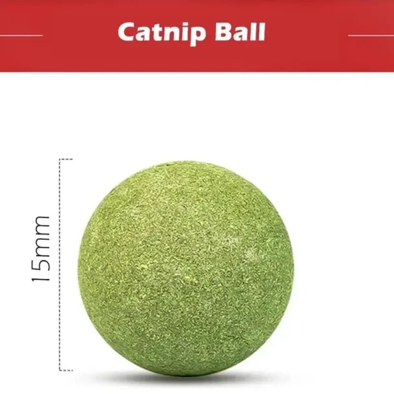 10 Pcs 15mm Healthy Natural Mint Ball Catnip Ball Playing Toy Molars Supplies Pet Snacks Cat Supplies