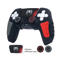 For PS5 Controller Cover Case Anti-Slip Silicone Cover Skin Compatible PS5 Controller with Thumb Grip Cap sticker  Accessories