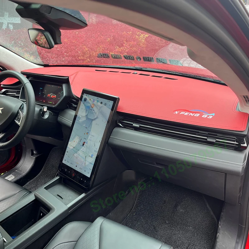 

Anti-slip Leather Darsboard Mat For Xpeng G3 Sun Protection Heat Insulation Car Interior Decoration Sunade Pad