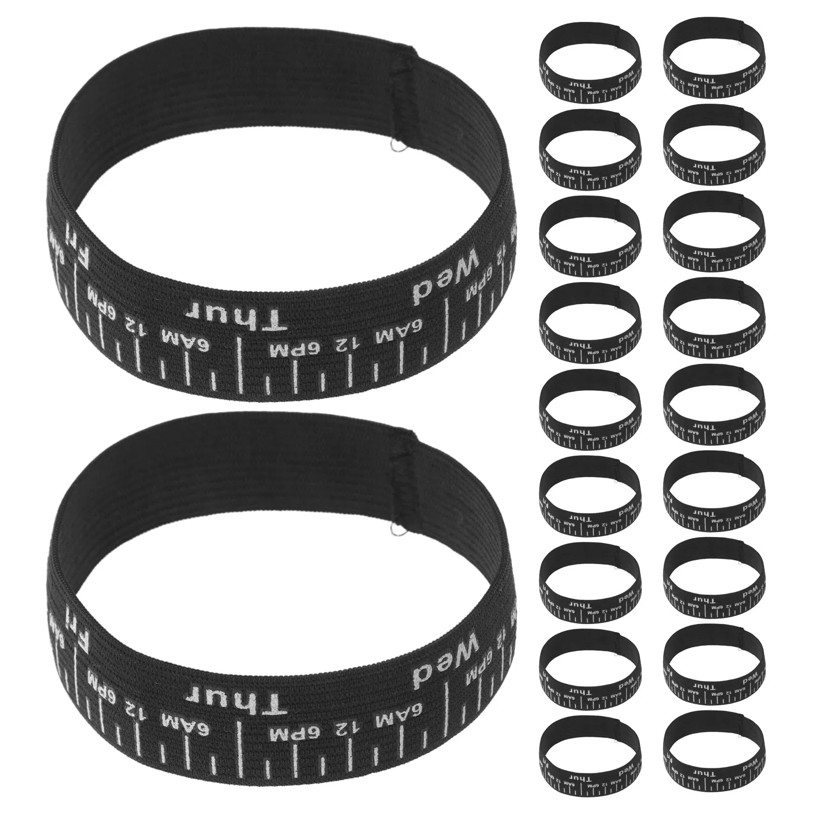 20Pcs Sourdough Starter Jar Bands Elastic Feeding Date Tracker Bread Fermentation Bands Bread Baking Accessories Cold Storage