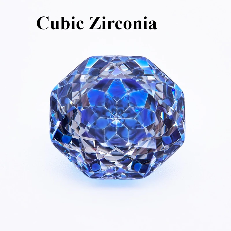 

Cubic Zirconia Rose Cut Sapphire Blue Color Gemstone Bead for Diy Jewelry Making Material