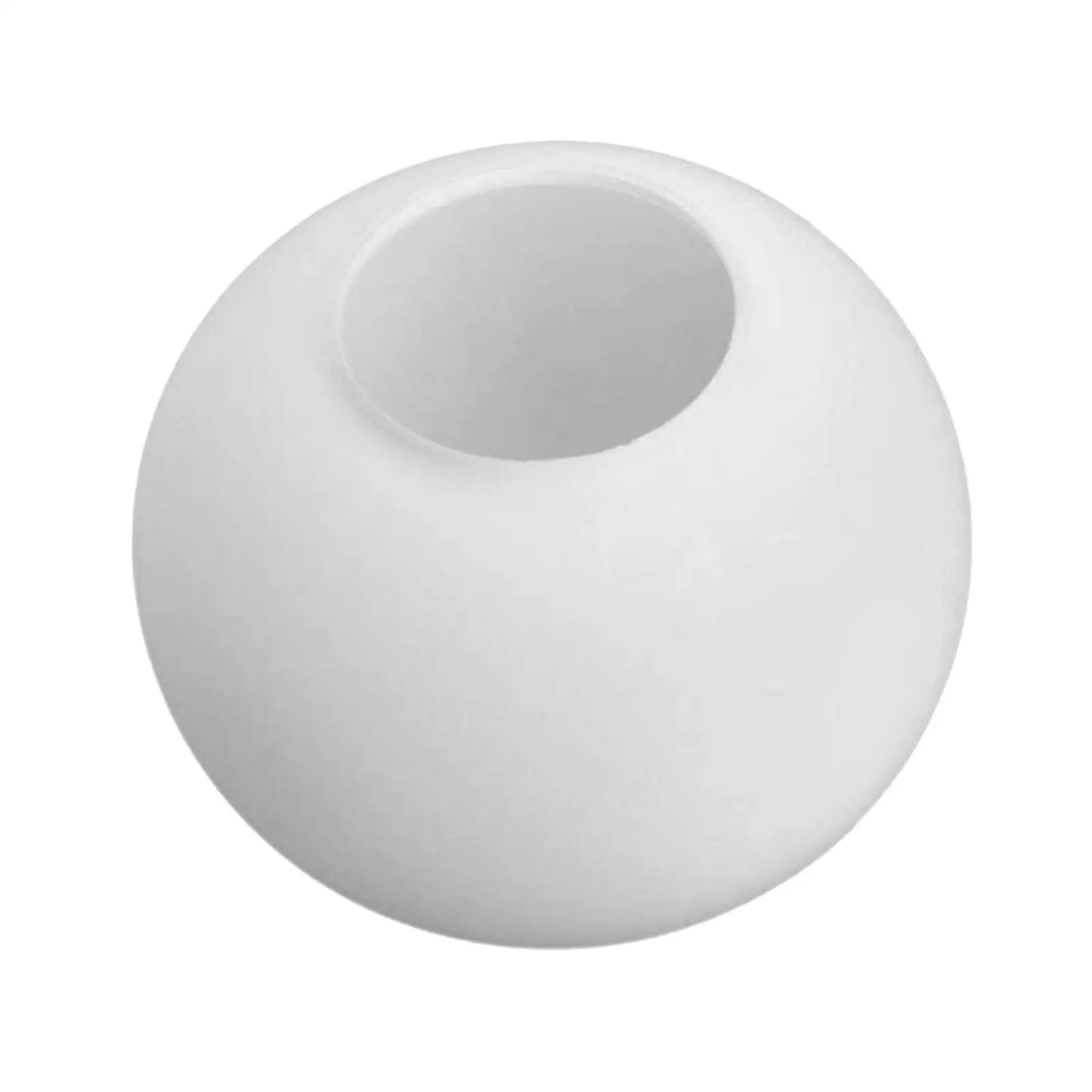 

ABS Smooth Line Glass Lamp Shade Even Dimming Effect Easy Installation Glass Made Round Edge Replace