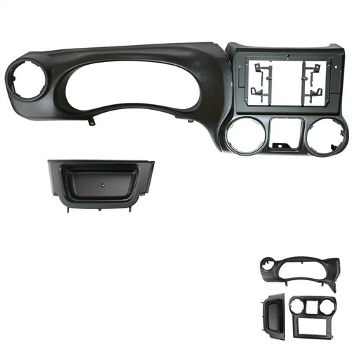 Imagen 2 del producto Marco de Fascia de Radio de coche 2DIN para Jeep Wrangler 2011-2016, Kit de Panel de montaje para tablero, unidad Host de 10 pulgadas