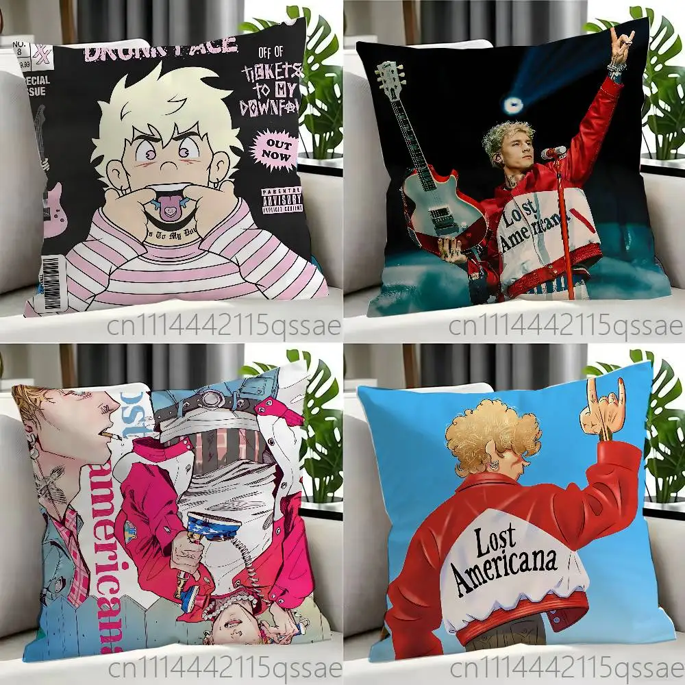 For MGK Lost Americana Pillow cases Sofa cushion cover home bedroom room decoration