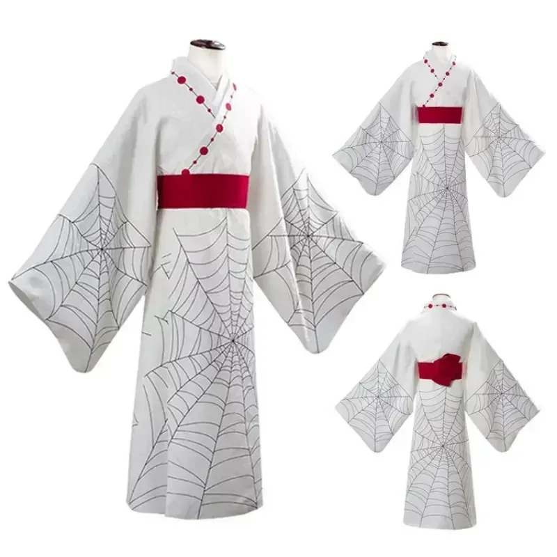 72th anime demon slayer kimetsu não yaiba aranha oni ayaki rui cosplay unissex quimono conjunto completo halloween carnaval co