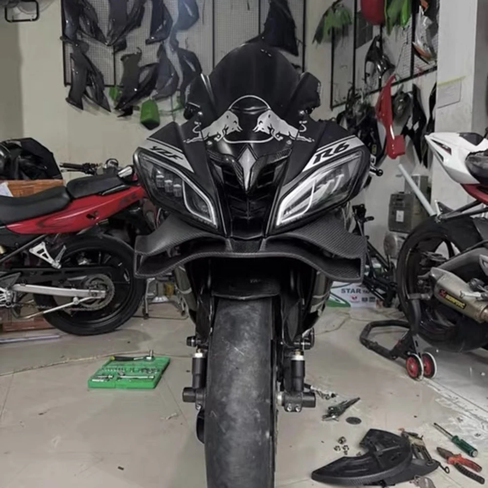 Motorcycle R6 GP wing Accessories spoiler Aerodynamic Carbon For Yamaha YZF R6 2008-2016 fairing Fixed wing Winglet Spoiler
