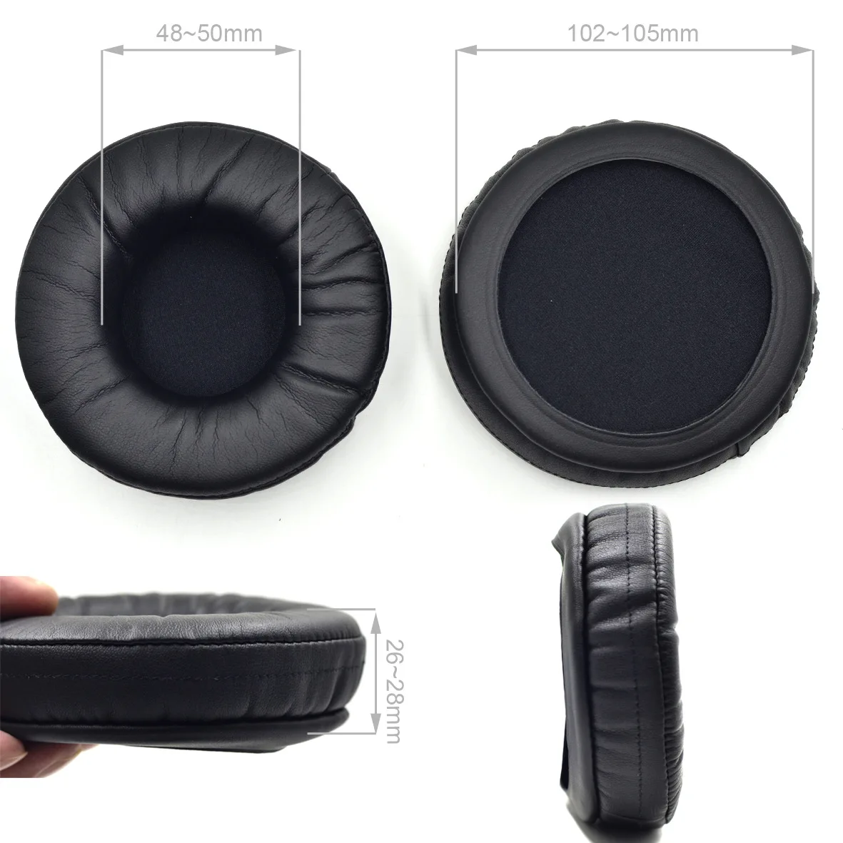 1 Pair Black Replacement Ear Pads Earpad Cushions For Beyerdynamic DT990 DT880 DT770 DT790 DT797 DT440 Headphones