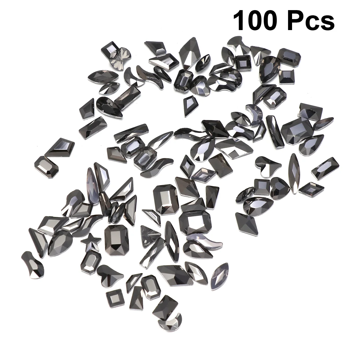 100 Pcs Nail Decorations Manicure Charm Accessories Rhinestones Stickers Drill