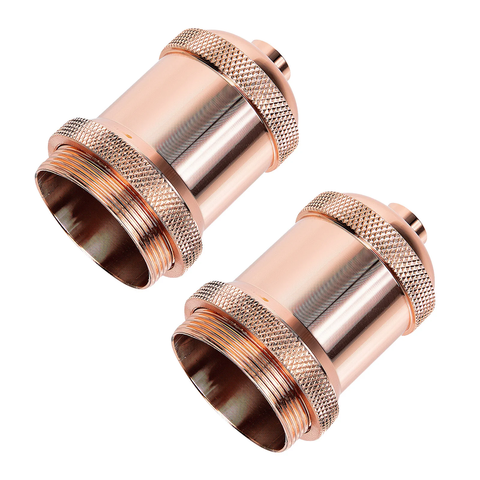 

2Pcs Vintage Lamp Socket Replacement E27 Light Bulb Holder Industrial Style Fire Resistant Chic Design for Patio Chandelier