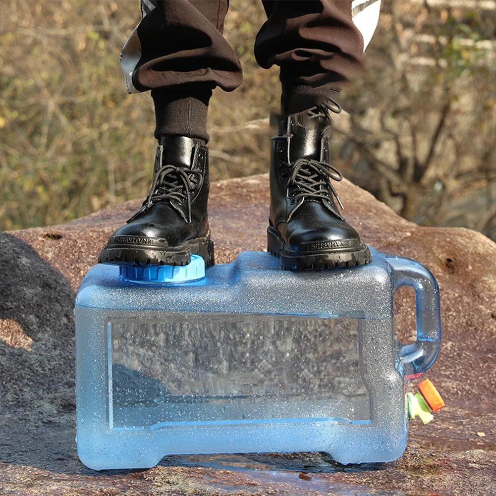 25L دلو للمياه النقية سعة كبيرة حاوية تخزين المياه مانعة للتسرب برميل المياه المعدنية لجولة القيادة الذاتية