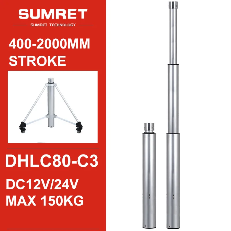 Mesa de Coluna de Elevação para Mesa Curso para Altura Ajustável 12v 24v 100 mm 200 mm 300 mm 400 mm 500 mm 600 mm 700 mm 800 Milímetros 900 Milímetros 1000 Milímetros