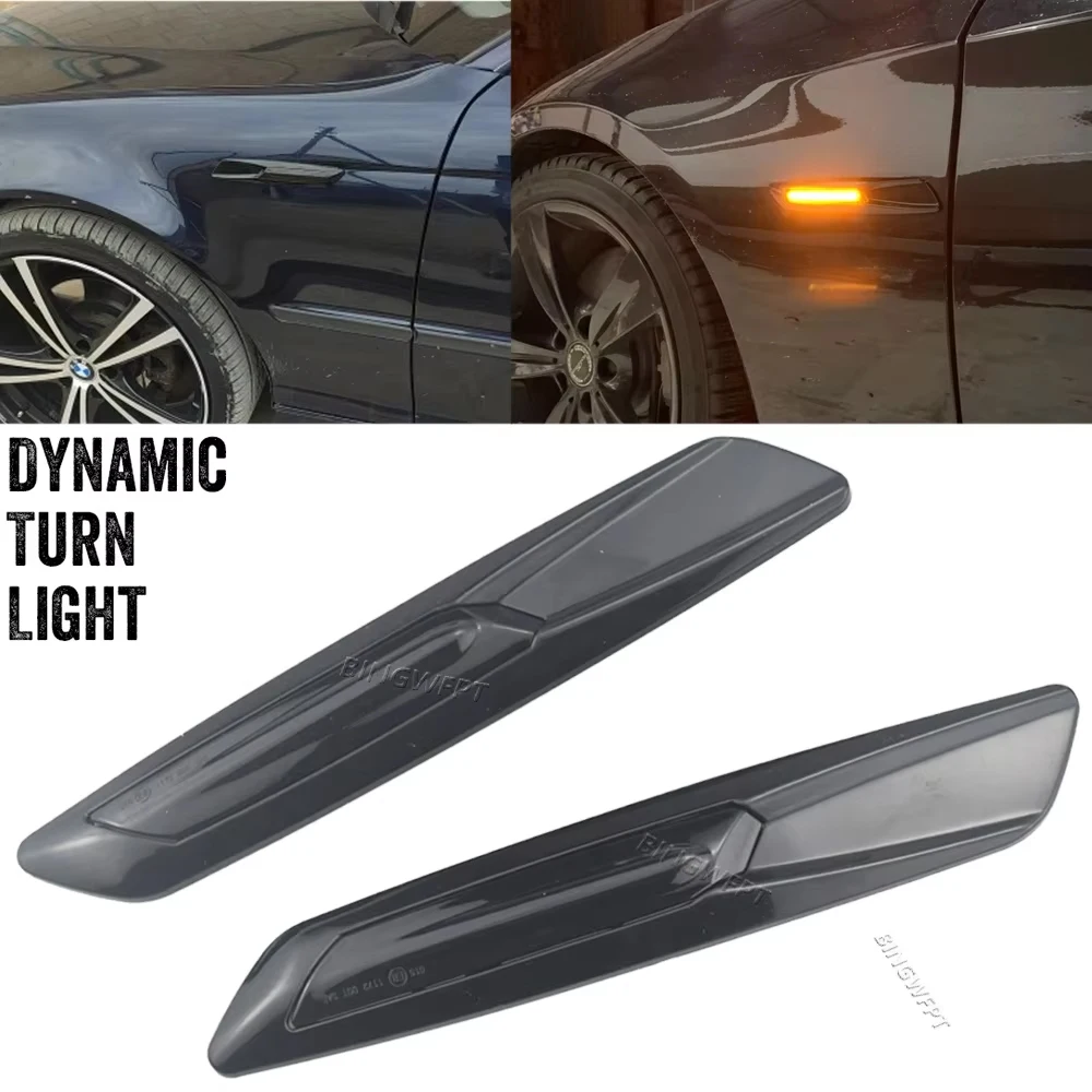 

Dynamic Side Marker Lights Turn Signal Lamps For BMW 3series E90 E91 2006 2007 2008 2009 2010 2011