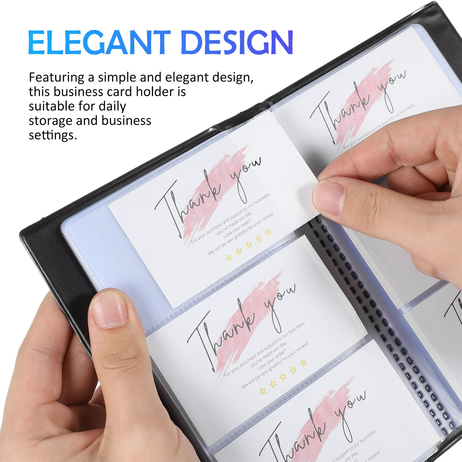 Premium Business Card Book with Ample Pockets Compact Design for Easy Carry and Multi-Use Card Storage Solution Stylish