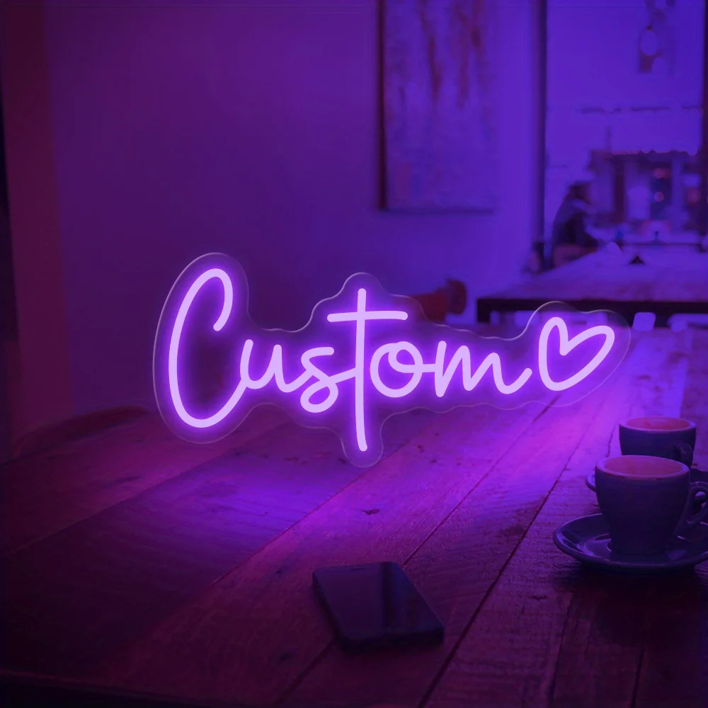 Custom LED Neon Sign USB Powered Personalized Wall Decor for Wedding Birthday Party Customizable for Halloween Christmas Gifts